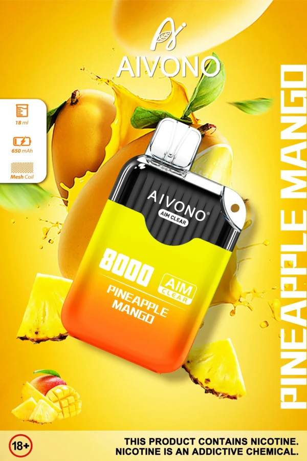 Unique Mango Flavors in Aivono 3500 Puffs Disposable Vapes