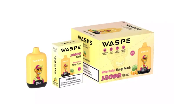 2024 WASPE Digital Box 12000 Puff 12K 0 2 3 5 Nikotin közvetlenül az eredeti gyárból 20ml Nagykereskedelmi eldobható Vapes 3