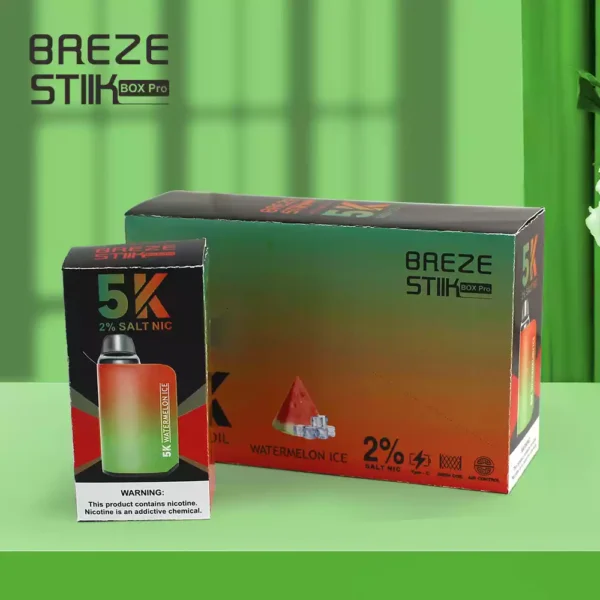 Favorito do cliente Breze Stiik Box Pro 5000 Puffs 5K 2 5 Nicotina Direto da fábrica 950mAh Vapes descartáveis ​​por atacado 3