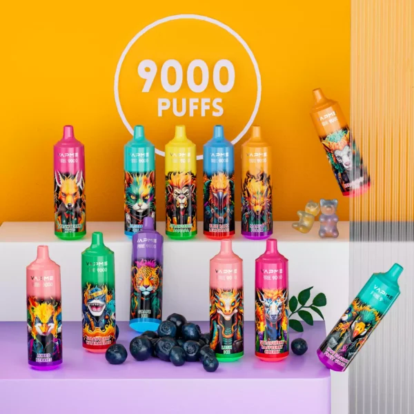 Directo de fábrica VAPME FIRE 9000 Puffs 9K 0% 2% 3% 5% Nicotina 18 ml Vapes desechables al por mayor Diseño recargable (3)