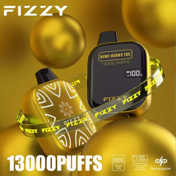 Fizzy Boom 13000 Puffs 13K 2 5 Nicotine 21 ml 650 mAh Vapes jetables en gros Saveurs multiples Bobine de maille 14