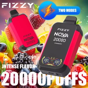 Fizzy Nova 20000 Puffs 20K 2% 5% Nicotine 28ml Wholesale Disposable Vapes 12 Selected Flavors with LCD Screen (14)