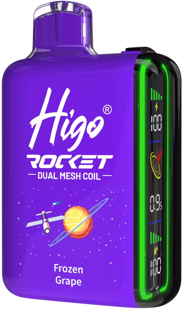 Fresh Launch Higo Rocket 20000 Puffs 20K 2 5 Nicotine 28 ml 600 mAh Vapes jetables en gros provenant de l'usine d'origine à 3 échelles