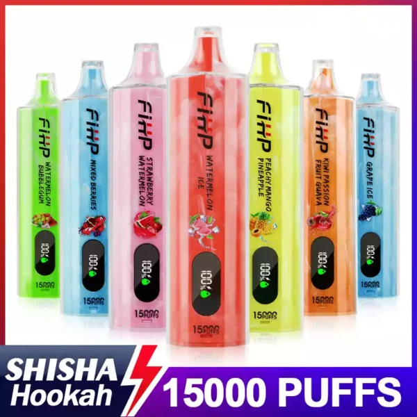 Gorący przedmiot FIHP Shisha Szisza 15000 zaciągnięć 22 ml 650 mAh Niezawodna jakość i bezpośrednie źródło fabryczne dla kupujących masowo 12