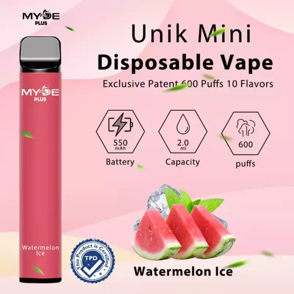 MYDE Plus 600 vpihov 2 nikotina 2 ml 550 mAh veleprodajni pari za enkratno uporabo 10 izbranih okusov neposredno iz tovarne 16