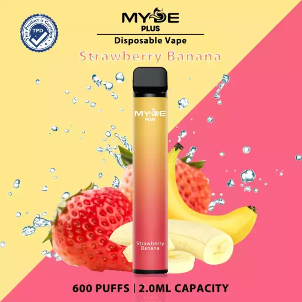 MYDE Plus 600 vpihov 2 Nikotin 2 ml 550 mAh Veleprodajni Vape za enkratno uporabo 10 izbranih okusov neposredno iz tovarne 22