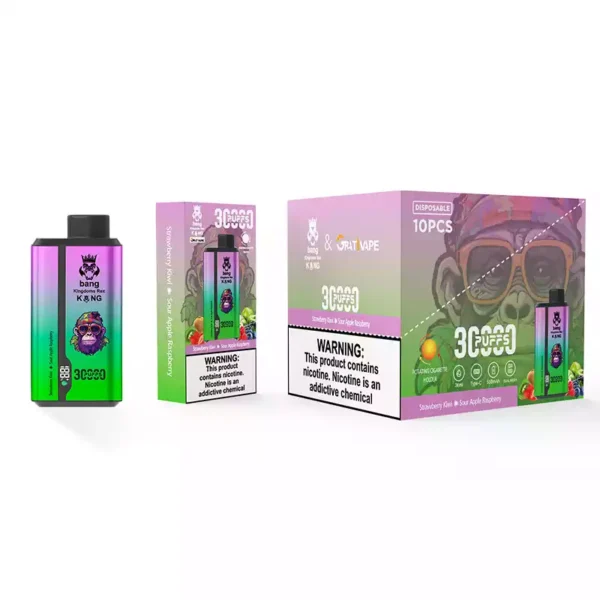 Nuova versione Bang King Grativape 30000 Sbuffi 30K Musica 0 2 3 5 Nicotina 36ml 550mAh Ricaricabile Vapes usa e getta all'ingrosso 1