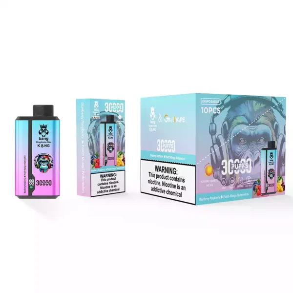 Nuova versione Bang King Grativape 30000 Sbuffi 30K Musica 0 2 3 5 Nicotina 36ml 550mAh Ricaricabile Vapes usa e getta all'ingrosso 2