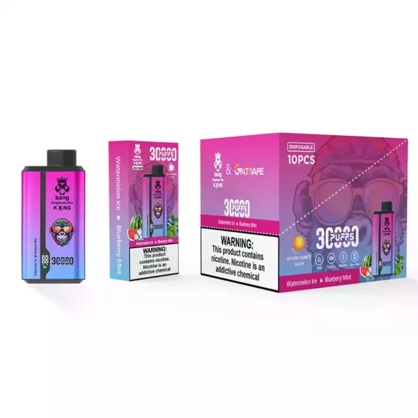 Nuova versione Bang King Grativape 30000 Sbuffi 30K Musica 0 2 3 5 Nicotina 36ml 550mAh Ricaricabile Vapes usa e getta all'ingrosso 9