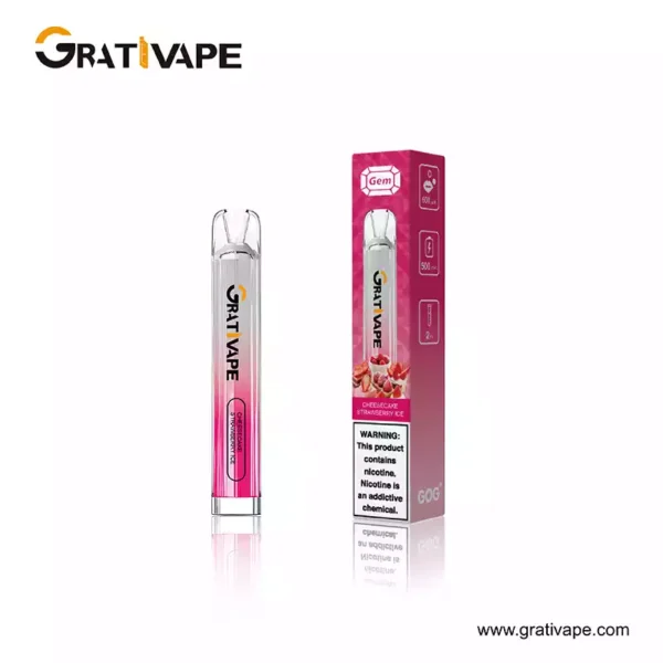 Popular Choice Grativape Gem 600 Puffs 2 Nikotiini 2ml 500mAh Tukkumyynti Kertakäyttöiset Vapes peräisin Original Factory 2