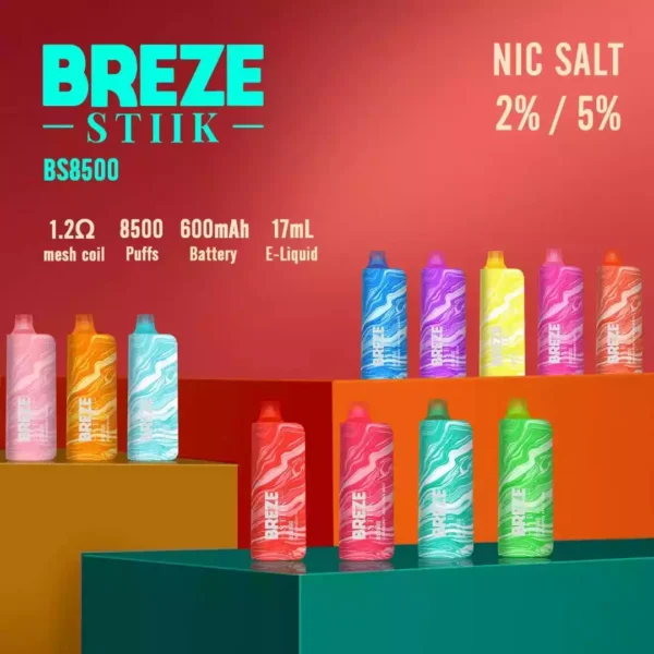 Best Berry BREZE STIIK Vapes with 5000 Puffs in Poland