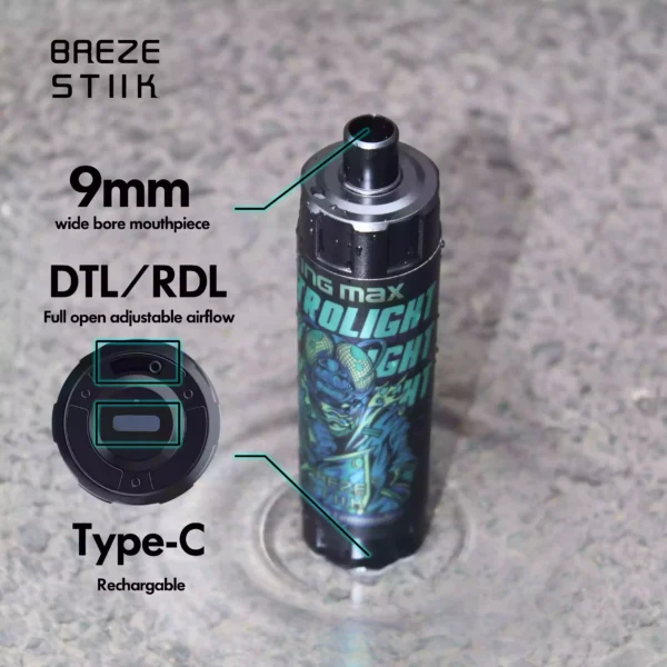 Top Choice Breze Stiik King Max 10000 Suihketta 10K Type C 0 1 Nikotiini Factory Direct 20ml 850mAh Tukku kertakäyttöinen Vapes 8 skaalattuna