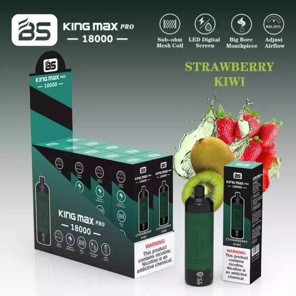 Edizione aggiornata BREZE BS Kingmax Pro 18000 Puff 18K Tipo C 0 1 2 Vapori usa e getta all'ingrosso di nicotina direttamente dalla fonte di fabbrica 17