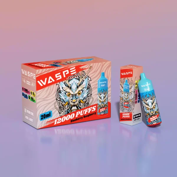 WASPE 12000 Puffs 12K 0 2 3 5 Нікотин 650mAh Перезаряджувані оптові одноразові вейпи 13