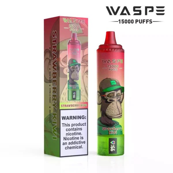 WASPE 15000 Puffs 15K 0 2 3 5 Nicotine 22 ml provenant de l'usine avec écran LCD, vente en gros de vapes jetables 11