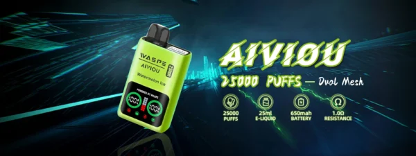 WASPE 25000 Puffs Dual Mesh Box 25K 0% 2% 5% Nikotin Eredeti Gyári Nagykereskedelmi Eldobható Vapes (8)