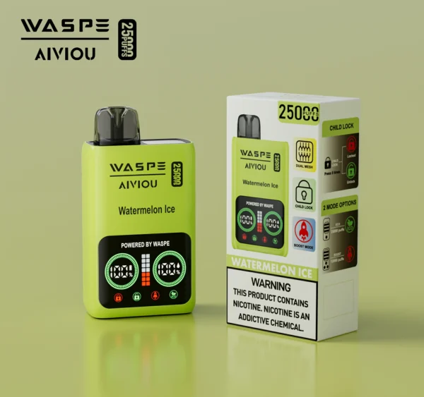 WASPE 25000 Puffs Dual Mesh Box 25K 0 2 5 Nikotin Eredeti Gyári Nagyker Eldobható Vapes 9