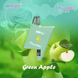 Hulgimüük MRVI Thunder 11000 PUFFS 11K 2% 3% 5% Nikotiin 19ml 600mAh ühekordselt kasutatavad vapid koos E-Liquid Power ekraaniga (11)