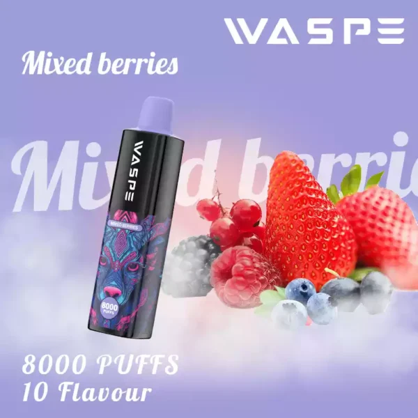 Hulgimüük WASPE 8000 Puffs 8K 0 2 3 5 Nikotiini ühekordselt kasutatav Vapes Mesh Coil 16 ml otse tehasest 20