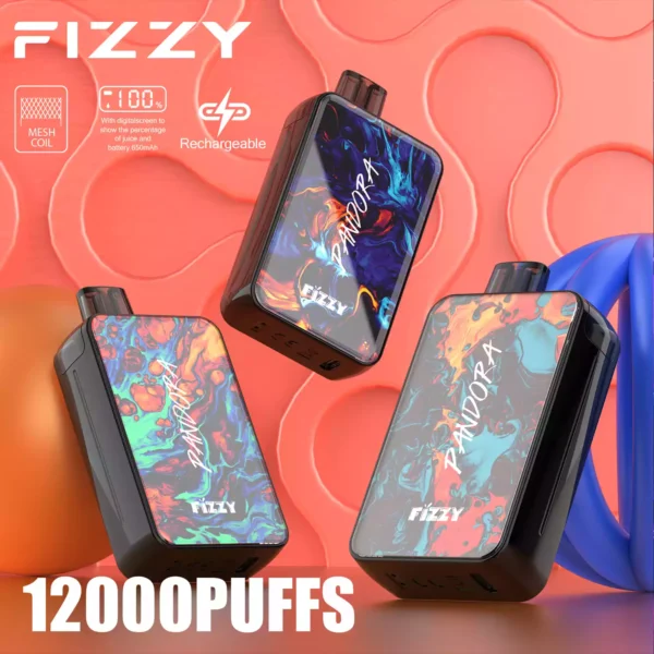 Best Seller Fizzy Pandora 12000 Puffs 650mAh Wholesale Disposable Vapes 20ml Sourced Directly from Factory (10)