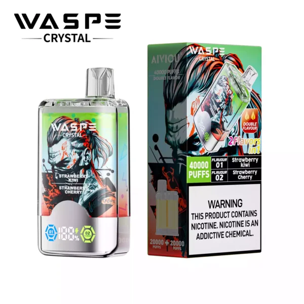 Exclusive Waspe Crystal 40000 Puffs Disposable Vape with 0 2 5 Nicotine and 850mah Rechargeable Battery available for Wholesale Disposable Vape 12